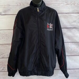 Vintage Chase Authentics Dale Earnhardt Black NASCAR Racing Jacket Mens‎ Large L